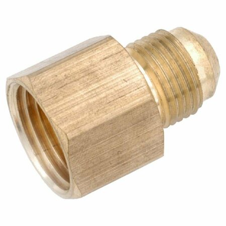 ANDERSON METALS 1/4 in. Male Flare in. X 3/8 in. D FIP Brass Coupling 754046-0406AH